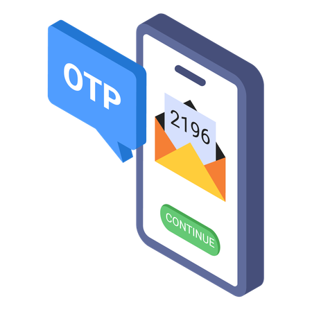 Otp code  Illustration