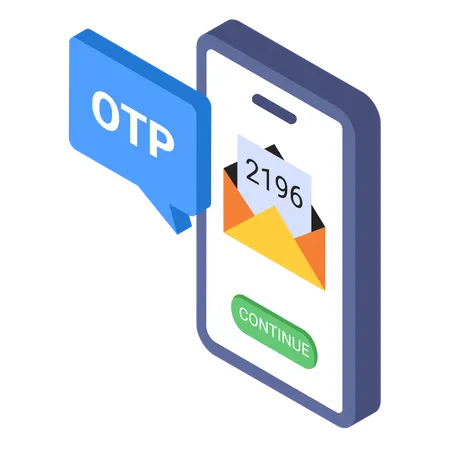 Otp code  Illustration