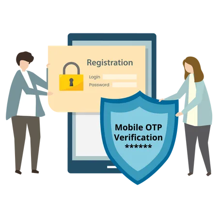 OTP security  Illustration