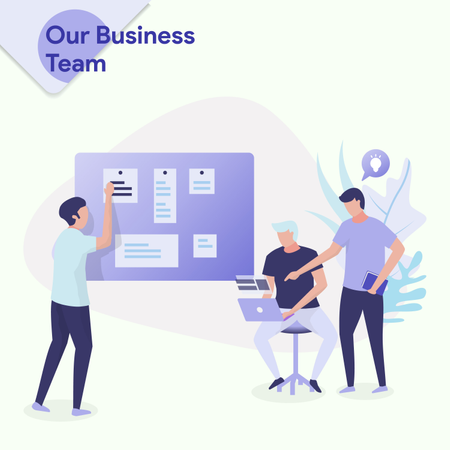 Our Business Team  Illustration