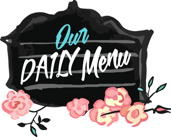 Our daily menu  Illustration