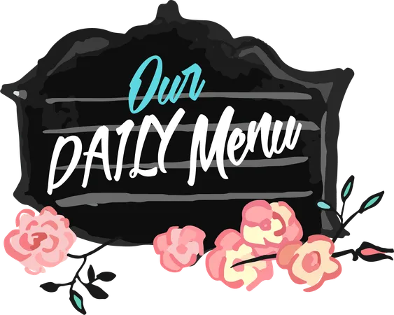 Our daily menu  Illustration