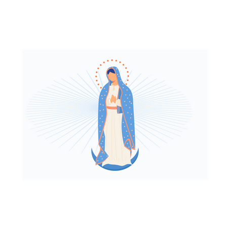 Our lady of guadalupe  Illustration