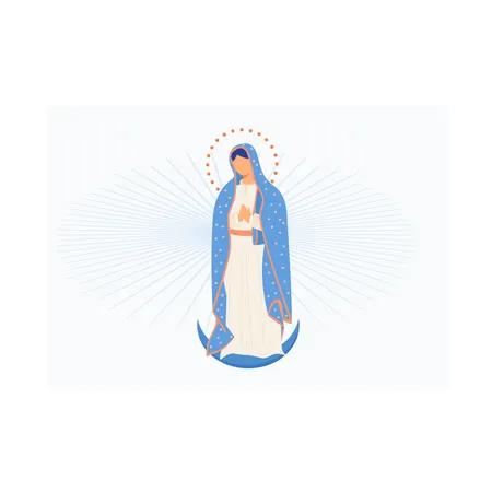 Our lady of guadalupe  Illustration