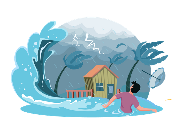 Ouragan  Illustration