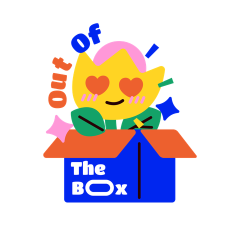 Out of the box  Illustration