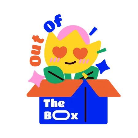 Out of the box  Illustration