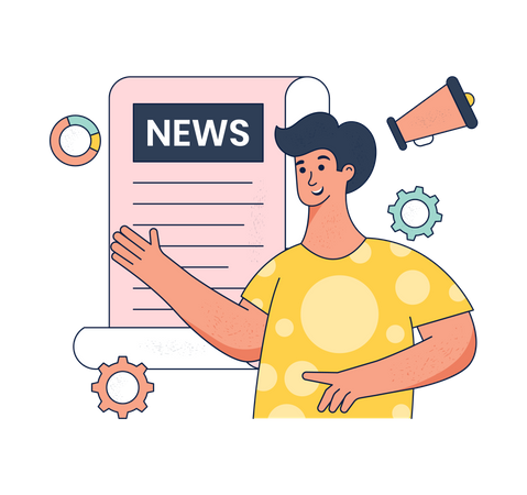 Outbound Marketing  Illustration