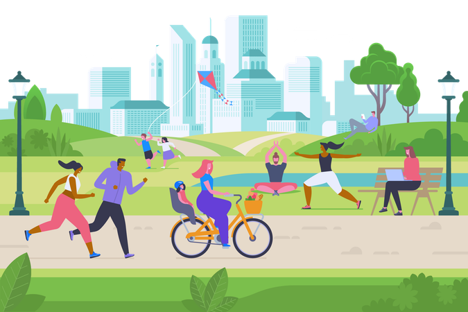 Outdoor activities  Illustration