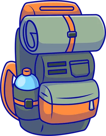 Outdoor Backpack  Illustration