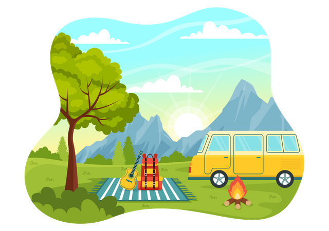 Outdoor trip  Illustration