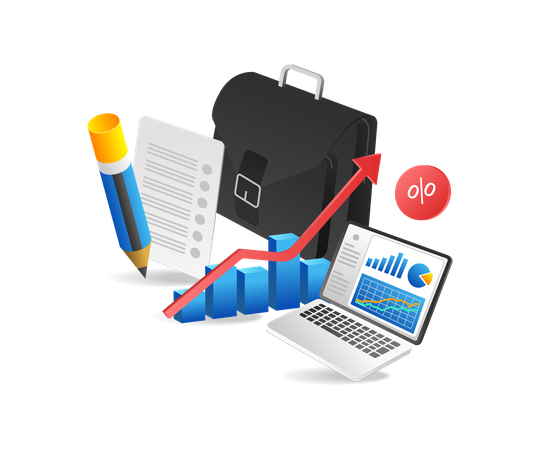 Outils commerciaux d’investissement réussis  Illustration