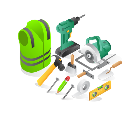 Outils de construction  Illustration