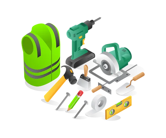 Outils de construction  Illustration