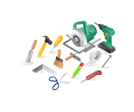 Outils de construction  Illustration