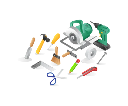 Outils de construction  Illustration