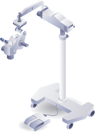 Outils médicaux microscope de médecine tht  Illustration