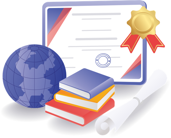 Outstanding student certificate  Illustration
