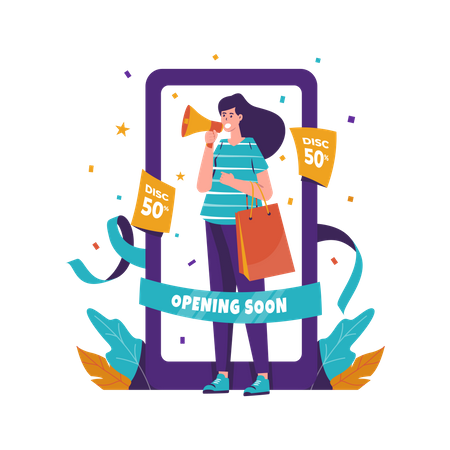 Ouverture prochaine de la boutique en ligne  Illustration