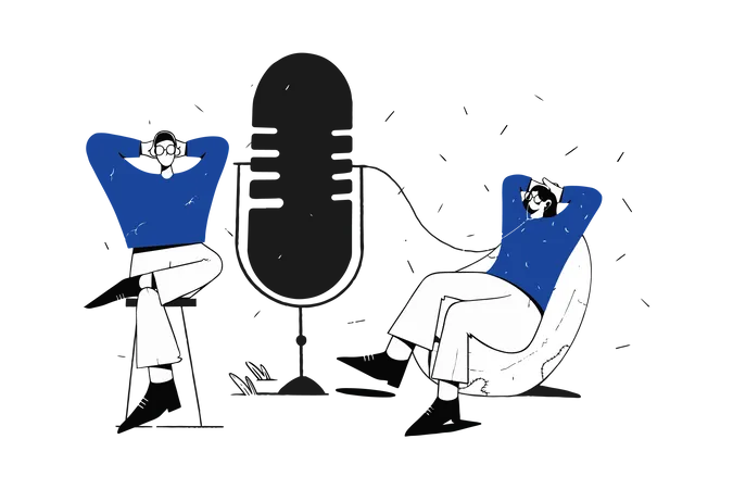 Ouvir podcast  Ilustração