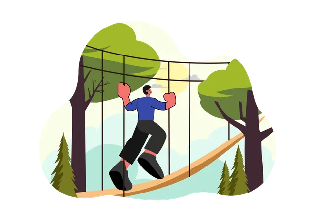 Overcoming Obstacles with Safe Equipment  Illustration