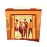 free train passenger illustrations