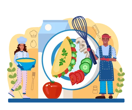Ovo cozido saboroso  Ilustração