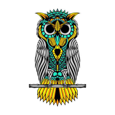 Owl Ornament  일러스트레이션