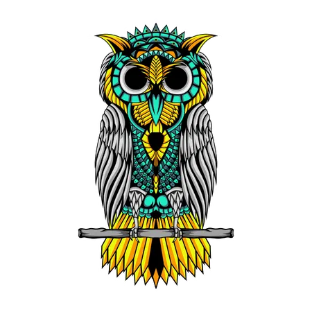 Owl Ornament  Illustration