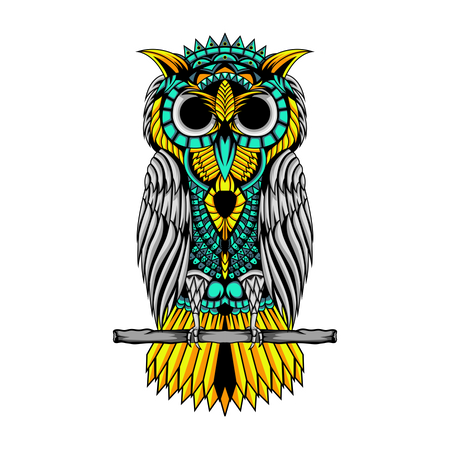 Owl Ornament  Illustration