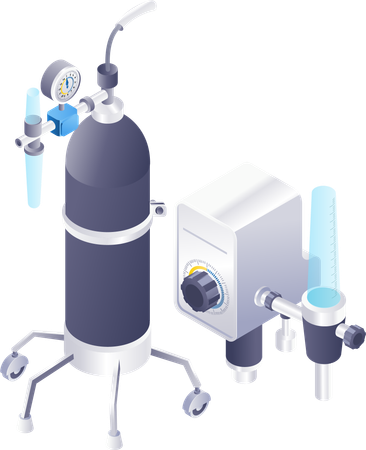 Oxygen cylinder  Illustration