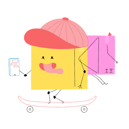 Package delivery Illustration