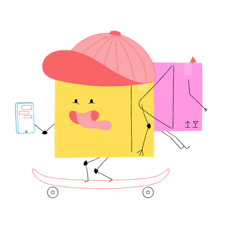 Package delivery  Illustration