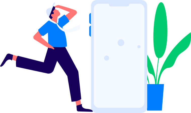 Package delivery tracking application  Illustration