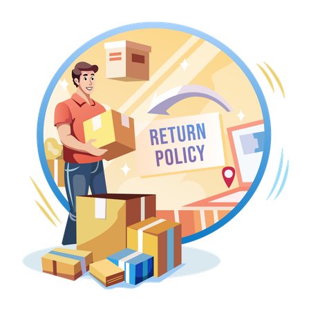 Package Return Policy  Illustration