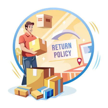 Package Return Policy  Illustration