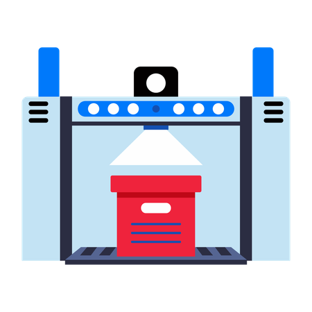 Package Scanner  Illustration