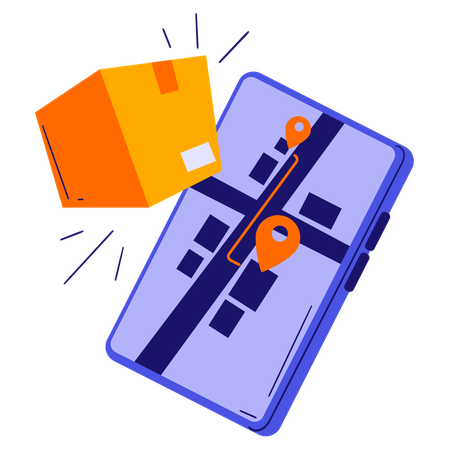 Package tracking  Illustration