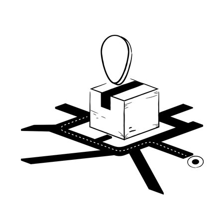 Package tracking  Illustration