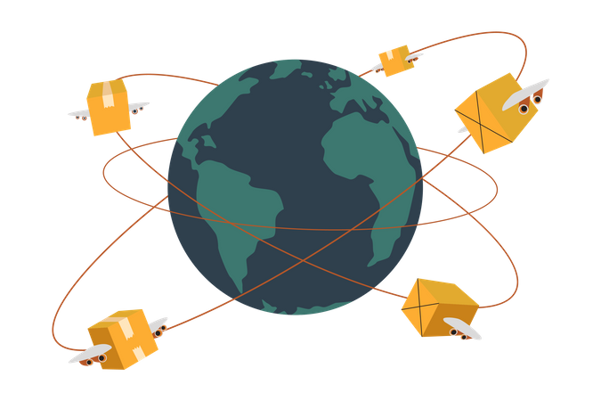 Package Tracking Illustration