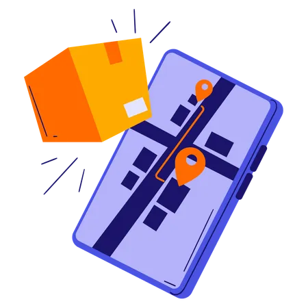 Package tracking  Illustration