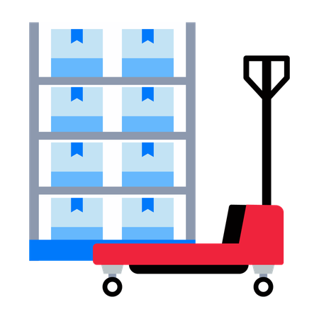 Package Trolley  Illustration