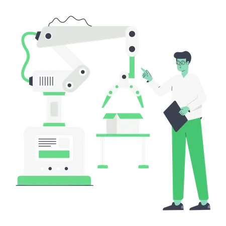 Packaging Automation  Illustration