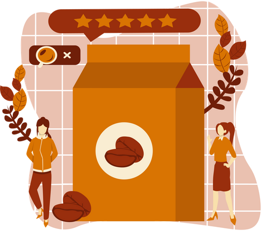 Pacote de café  Illustration