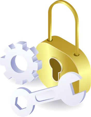 Padlock Technology security solutions  Illustration