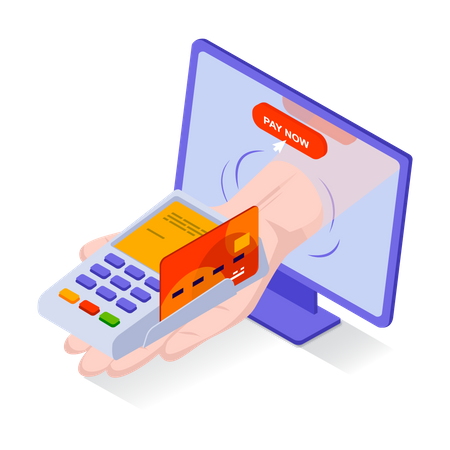 Pagamento de pedido de compras  Ilustração