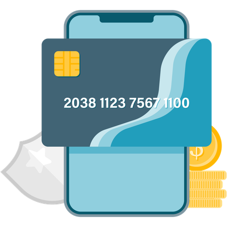 Pagamento por aproximação sem contato  Ilustração