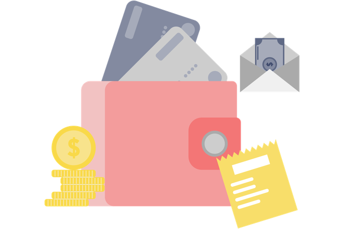 Pagamento por cartão de crédito digital  Ilustração