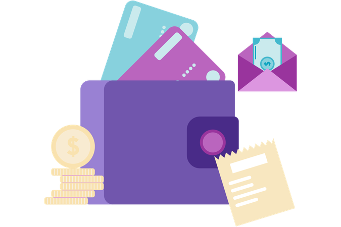 Pagamento por cartão de crédito digital  Ilustração