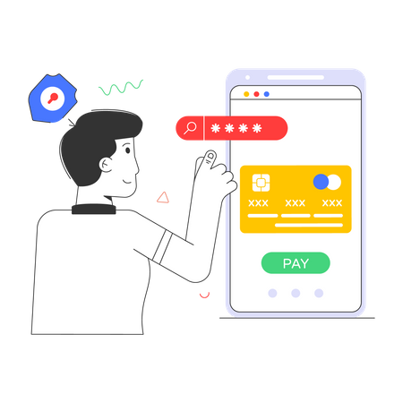 Pagamento seguro  Ilustração